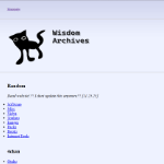 wisdom archives